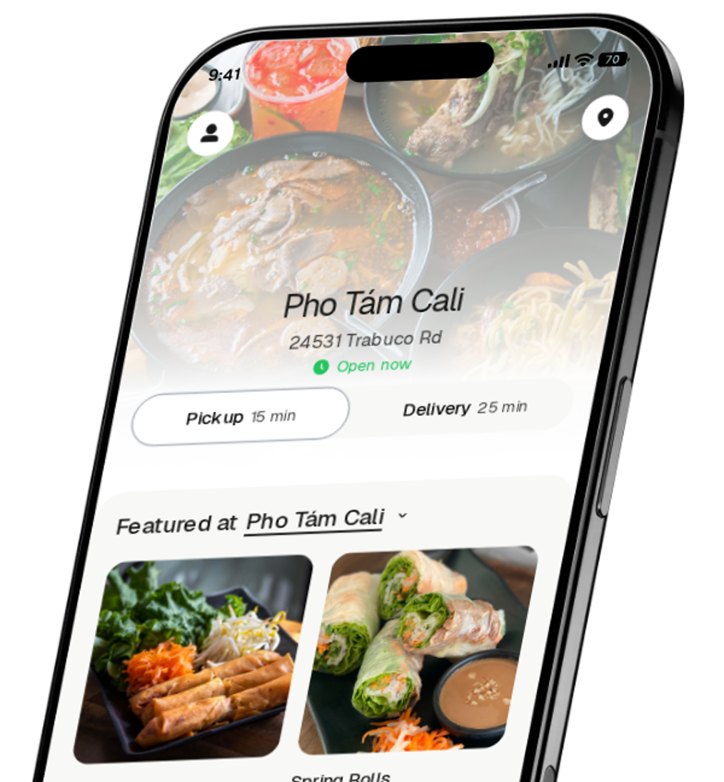 Pho Tám Cali app preview
