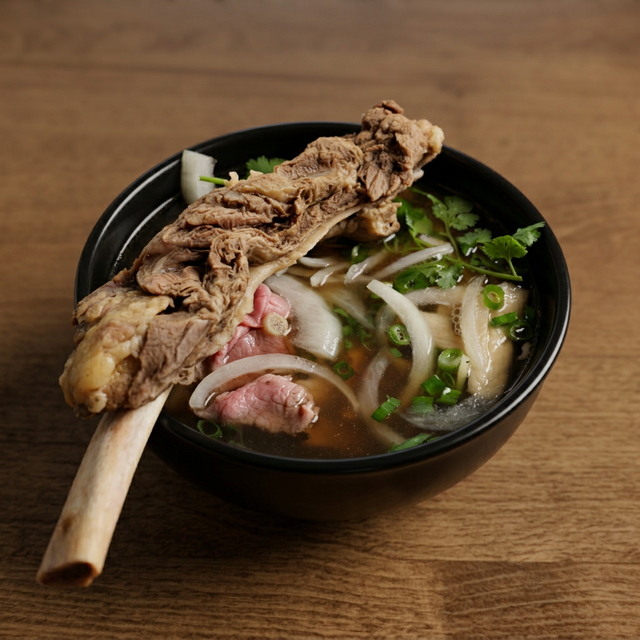 Pho Rare Steak + Beef Back Rib.